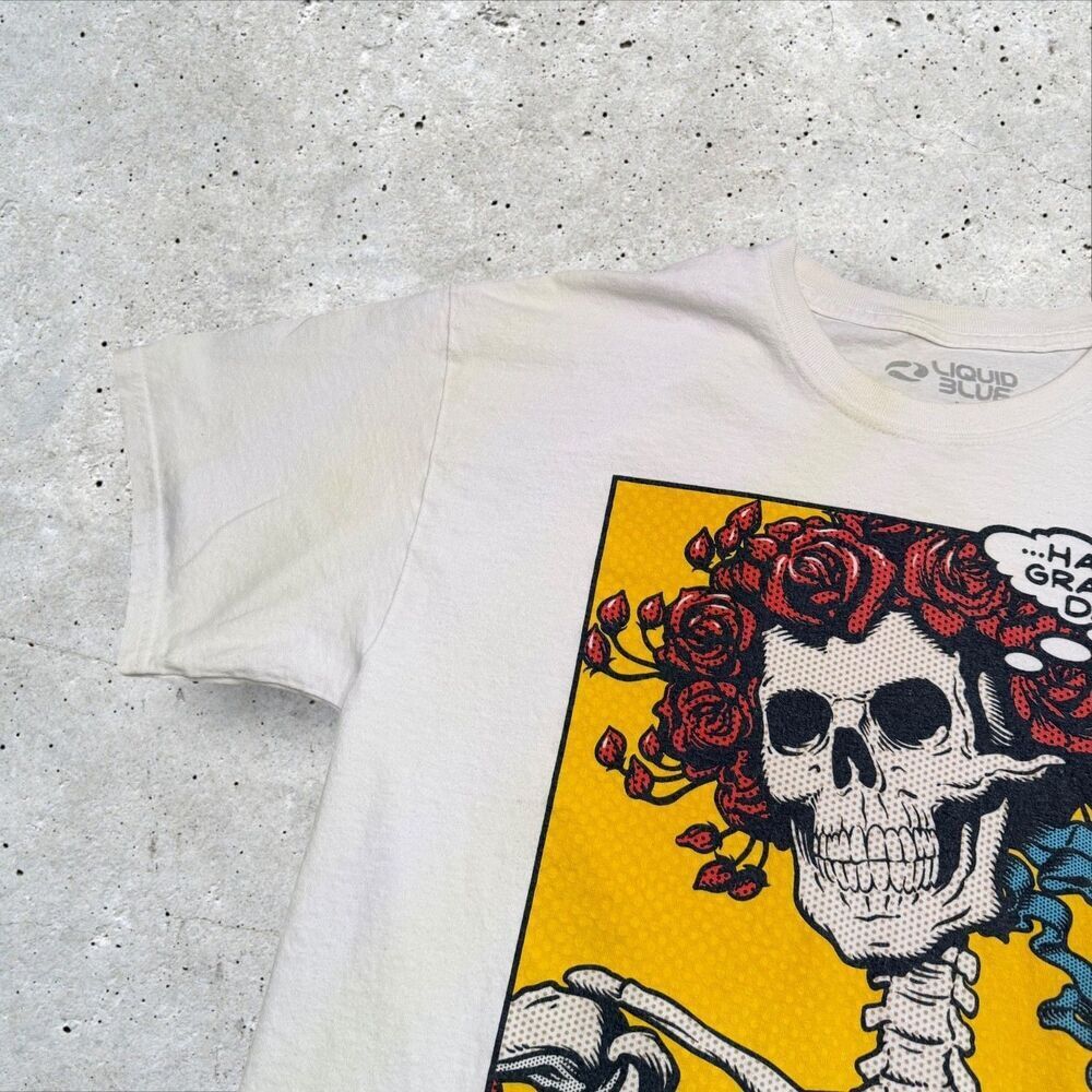 Bertha Pop Art Grateful Dead Shirt - Liquid Blue Have a Grateful Day T-shirt XL - Picture 4 of 11